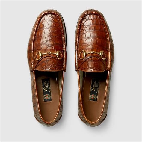 gucci crocodile tassel loafers|Gucci bit loafer.